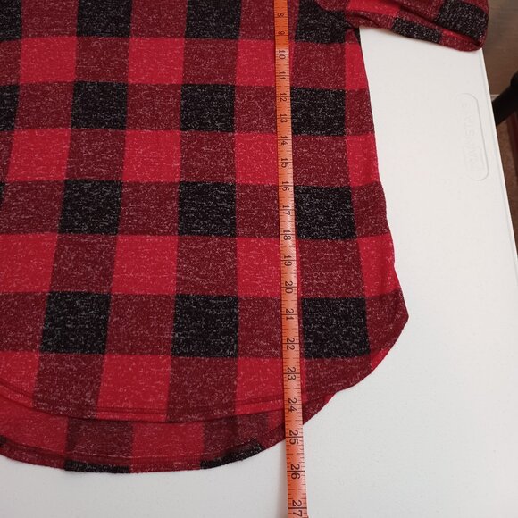 Women's Old Nave Lightweight Buffalo/Checkered/Plaid Long Sleeve Top Size Small - Picture 5 of 6